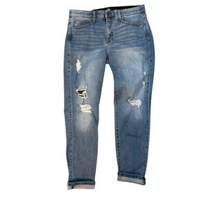 LULAROE skinny ankle magic waist distressed jean size 32